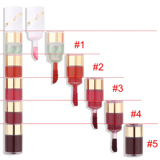 Set de brillo labial mate de larga duración Cmaadu de 5 colores: resistente al agua y a las manchas