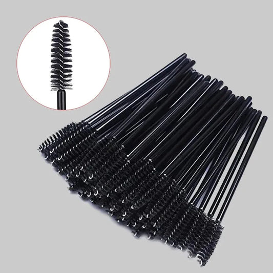 LuxuryGlow Disposable Eyelash & Mascara Wands – 50/1000pcs, Nylon Brush, Perfect for Lash Extensions
