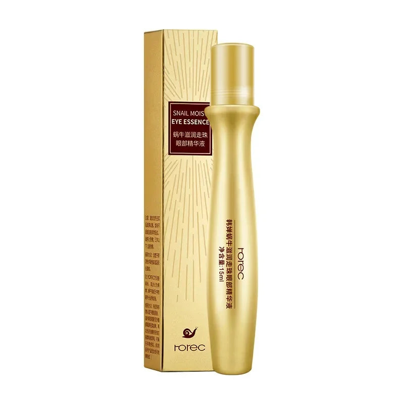 Set de cuidado facial antiedad LuxuryGlow con colágeno de caracol | Crema facial y sérum para contorno de ojos para arrugas y ojeras