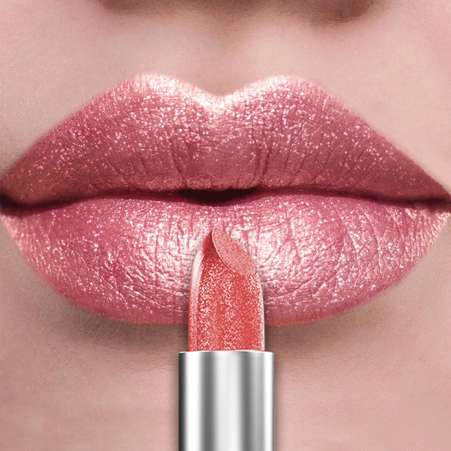 Labial metálico KAFURUX: 21 tonos brillantes y brillo duradero