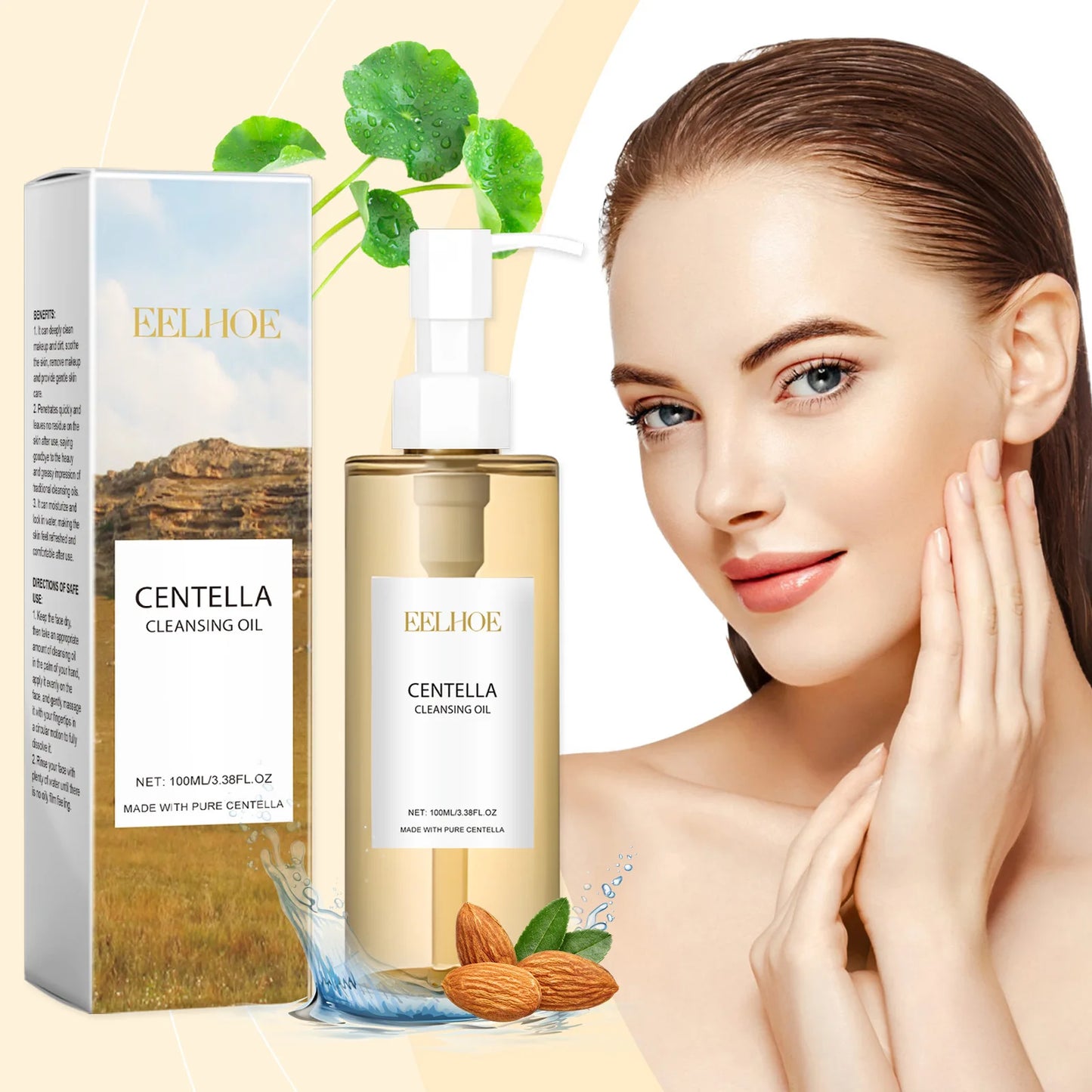 EELHOE Centella Gentle Facial Cleansing Oil – Deep Clean & Makeup Remover for Sensitive Skin – 100ml