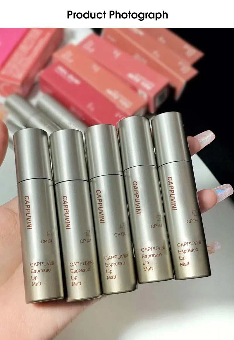 Cappuvini Velvet Matte Lip Gloss – Waterproof, Smudge-Proof & Long-Lasting
