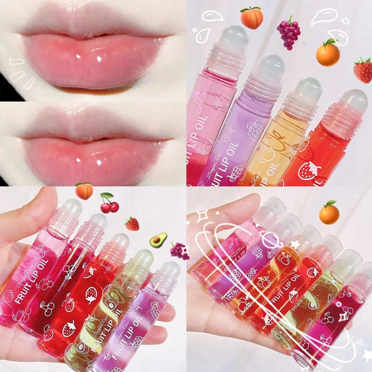 Aceite labial en roll-on LuxuryGlow: brillo labial hidratante y nutritivo para labios suaves y tersos (8 ml)