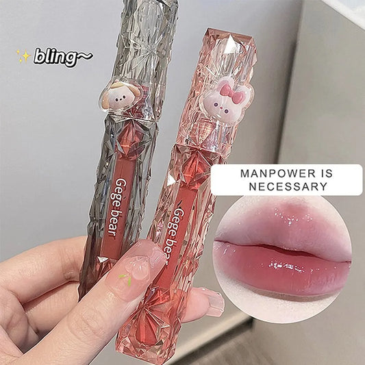 Brillo de labios Crystal Mirror de Gege Bear: hidratante, brillante y con volumen.