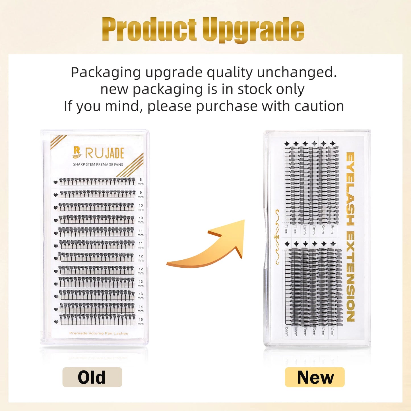 lashrujade Premade Volume Fan Lashes – Soft Faux Mink, Natural Look for Salon & DIY Use