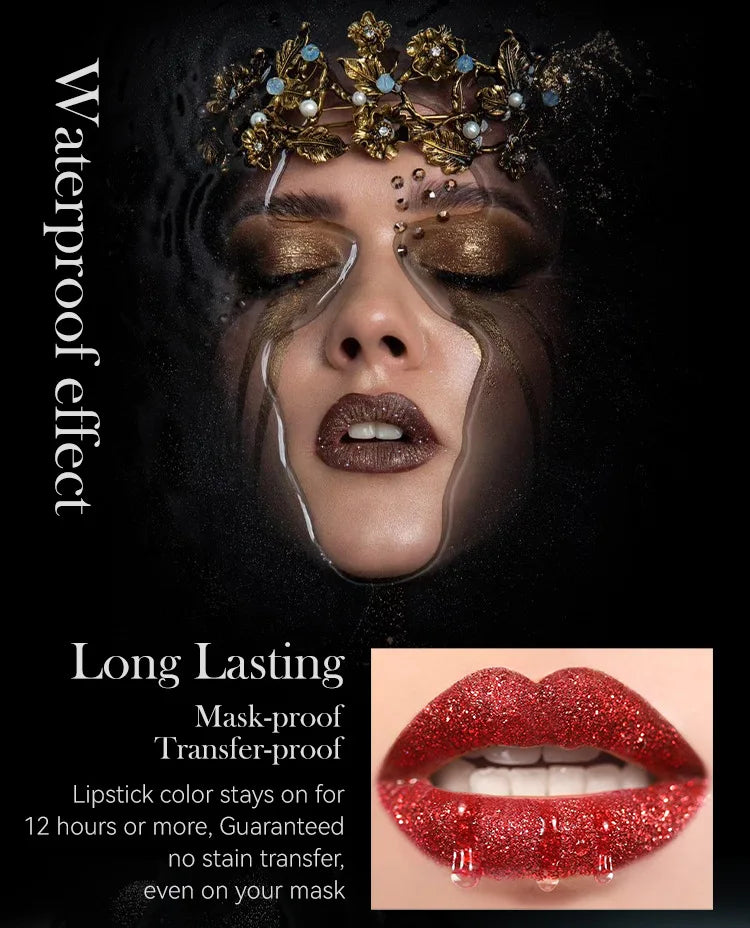 Lápiz labial mate MLSMILE: duradero, antiadherente, colores vibrantes para Halloween