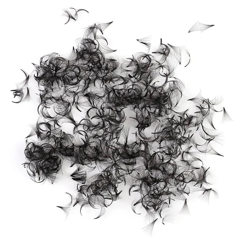 TDANCE 500Fans Premade Volume Eyelash Extensions – Pointy Base, Medium Stem C120