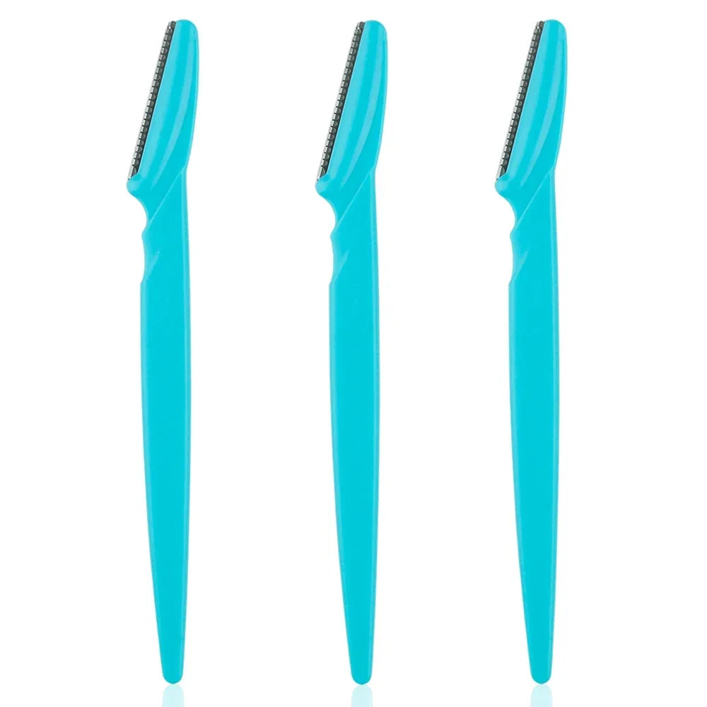 LuxuryGlow - Set de 3/10 afeitadoras recortadoras de cejas seguras: depilación facial de precisión para mujeres