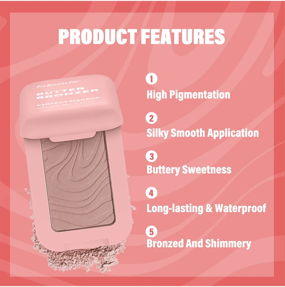 Bronceador Lakerain Butter: rubor nude sedoso y resistente al agua