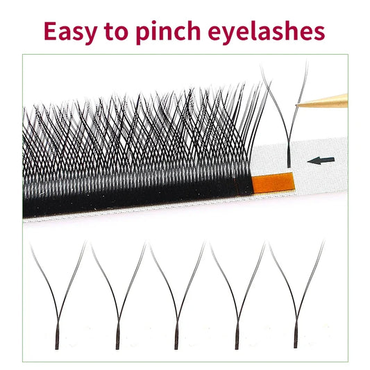 MARIA SASHA YY Volume Eyelash Extensions – M/L Curl Russian Y Shape Lashes (7mm)