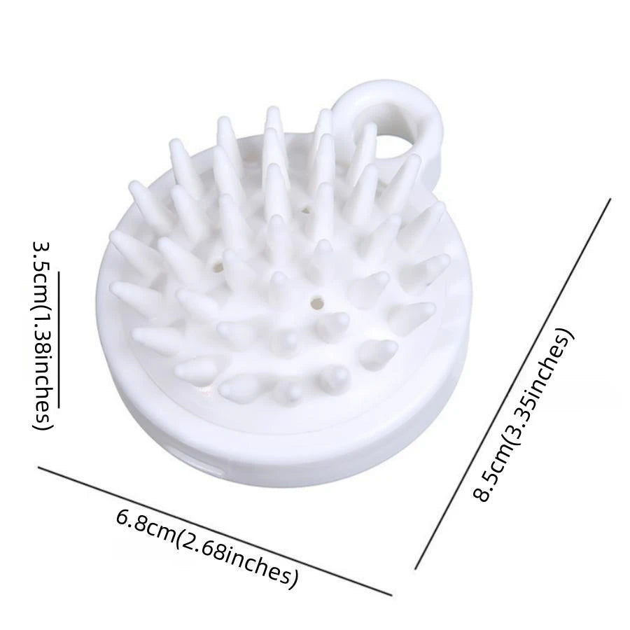 LUNCAY Silicone Scalp Massager Shampoo Brush – Soft Head Scrubber for Thick & Thin Hair