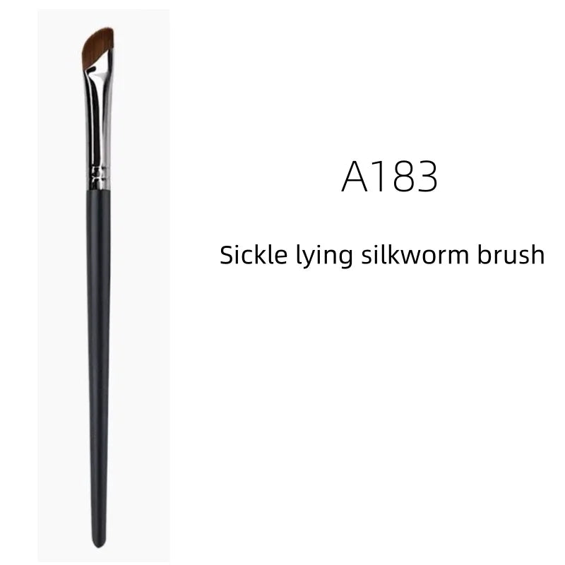 LuxuryGlow Ultra-Thin Angled Eyeliner & Eyebrow Brush | Precision Makeup Tool