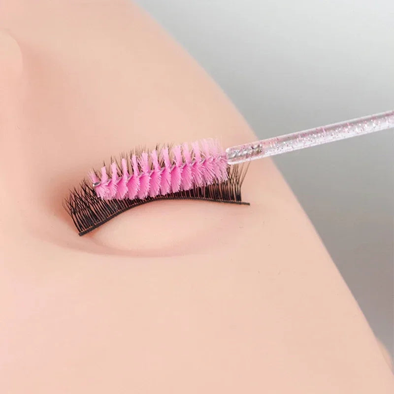 HUAZDS 100 cepillos desechables para pestañas: extensiones de pestañas y maquillaje