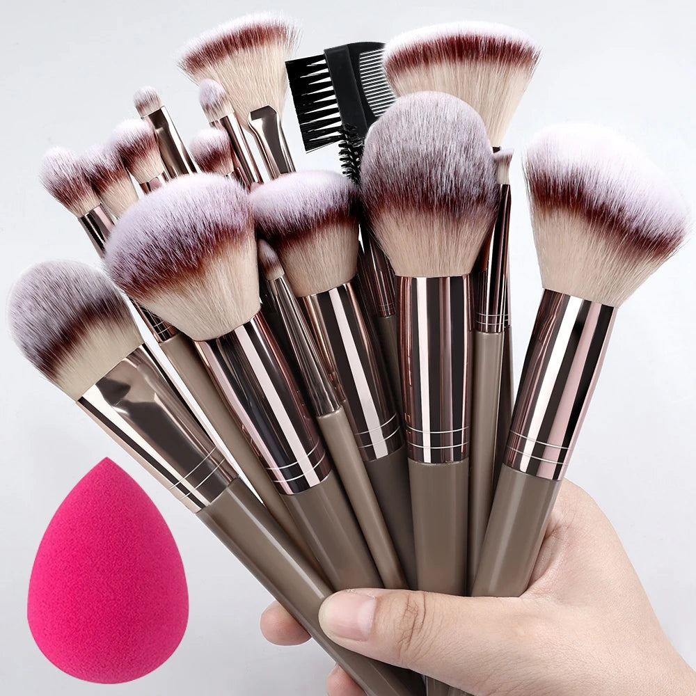 ZSRUNHUI 1–20 Pcs Professional Makeup Brush Set – Soft, Precise & Multi-Use