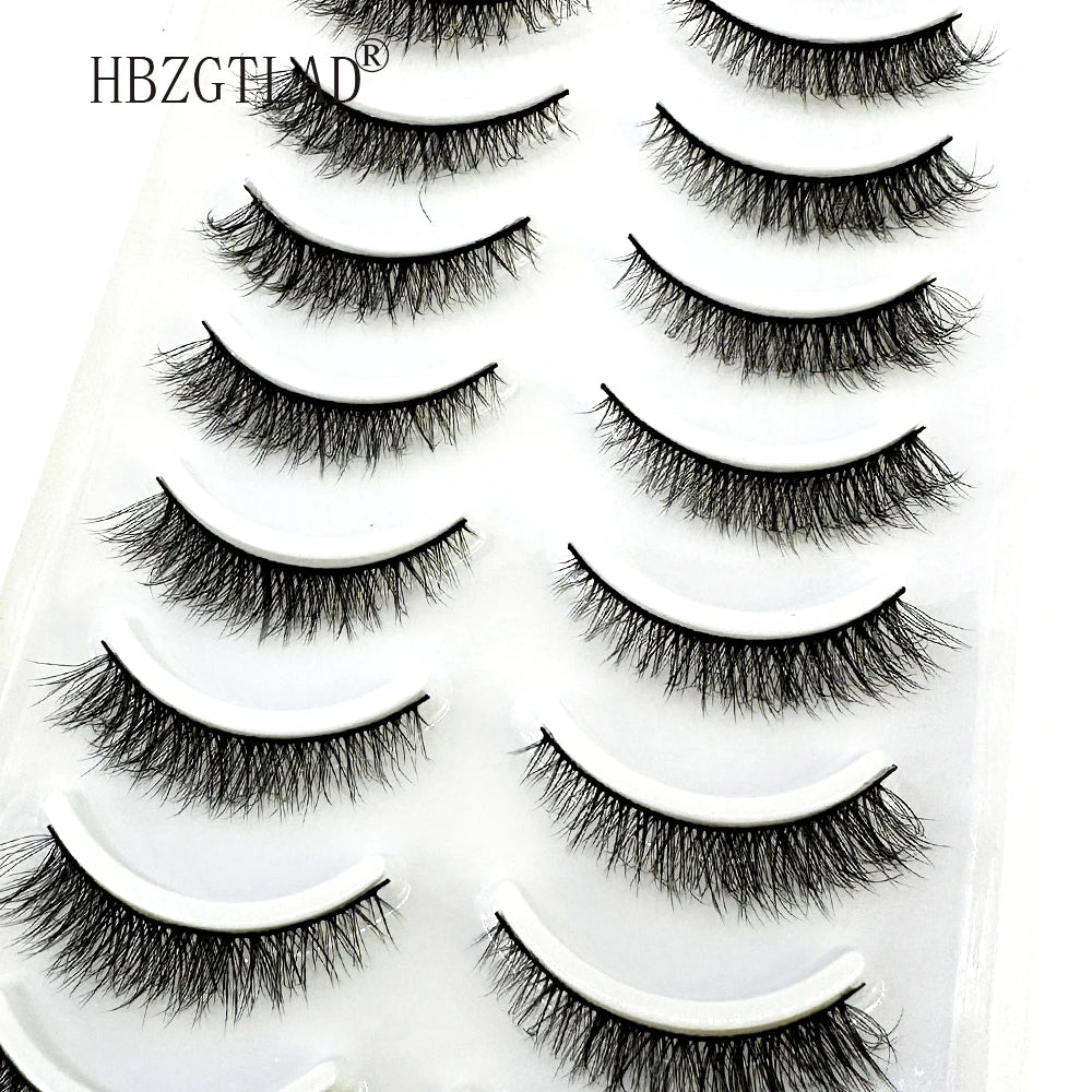 LuxuryGlow 10 Pairs Fluffy 3D Mink False Eyelashes – Soft, Dramatic & Reusable