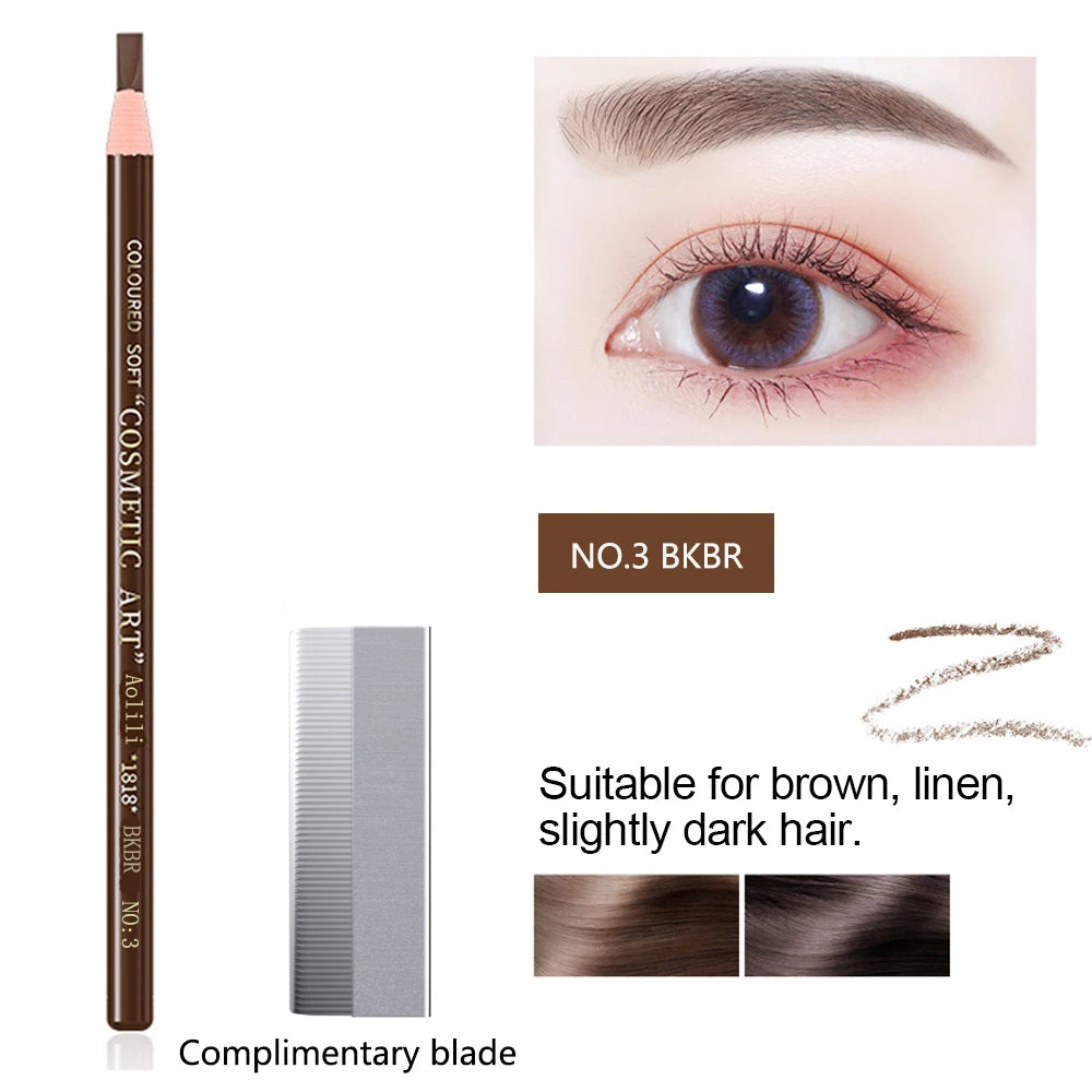 Lápiz de cejas LuxuryGlow Tear-Off Pull Line: no necesita afilarse, resistente al agua y a las manchas para unas cejas naturales y duraderas.
