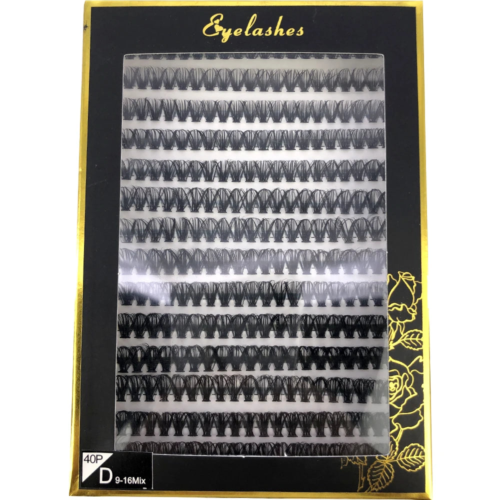 رموش HBZGTLAD الروسية متعددة الطبقات - 30D/40D/60D/80D بمظهر طبيعي وناعم