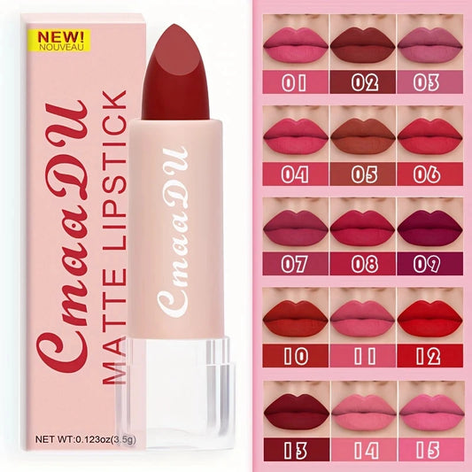 cmaadu Velvet Matte Lipstick – Long-Lasting, Waterproof & Moisturizing Gloss