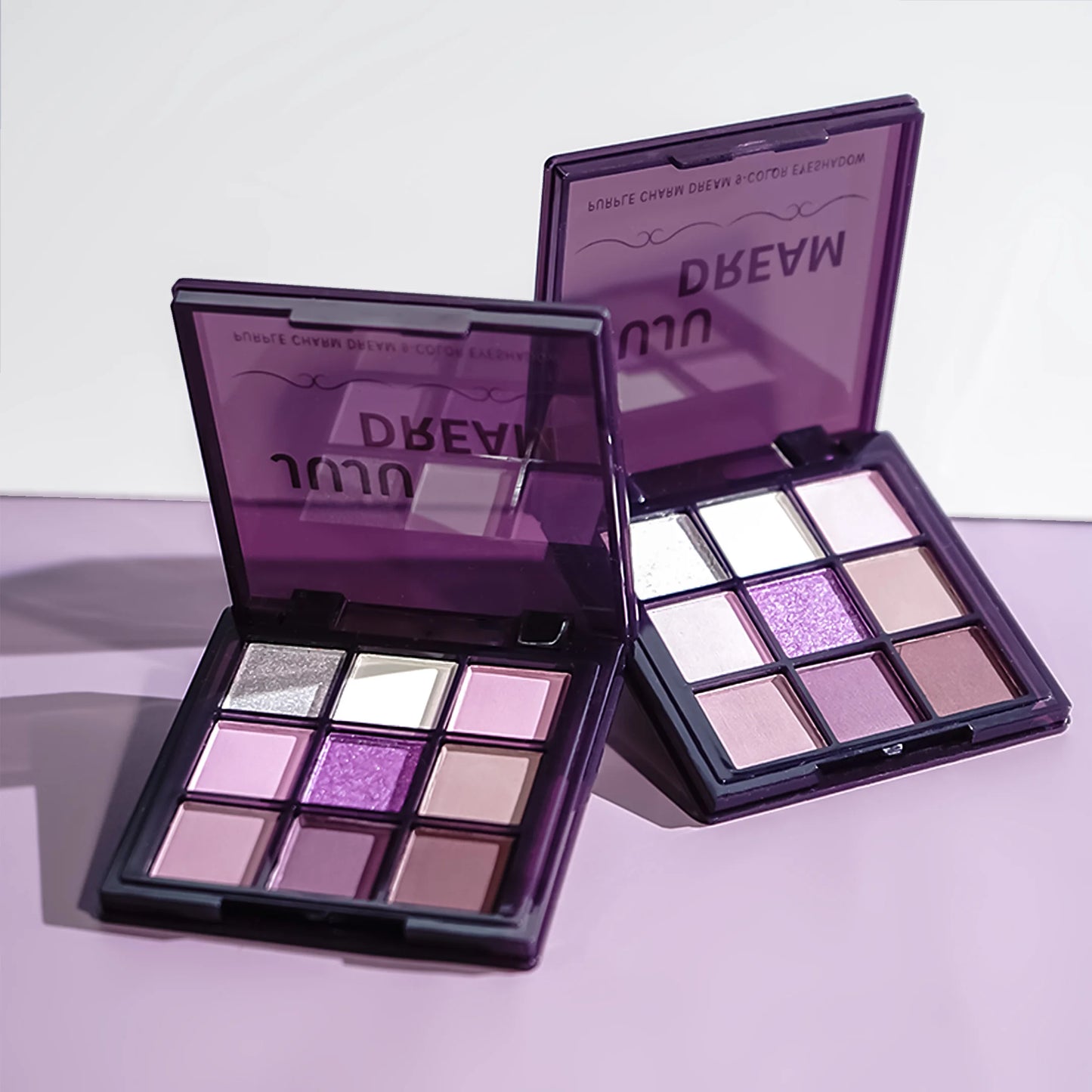 LuxuryGlow Purple Eyeshadow Palette – 9 Long-Lasting Natural & Shimmery Shades