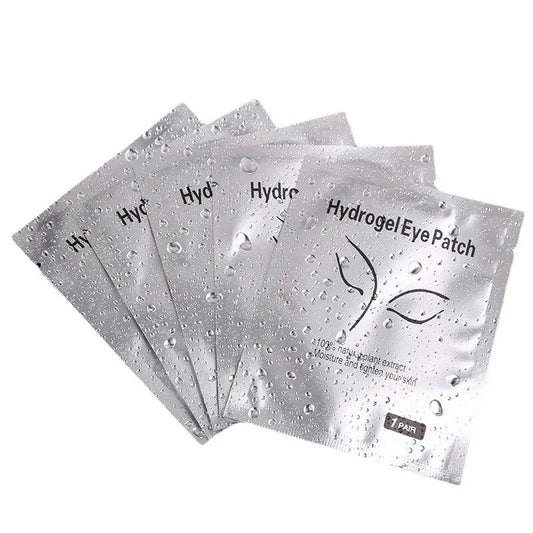 Parches de hidrogel para pestañas Luxury Glow (50 unidades): almohadillas aislantes hidratantes para extensiones de pestañas y cuidado ocular