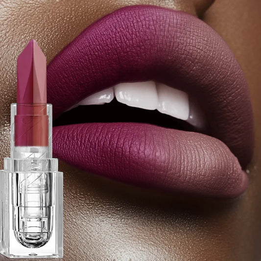 LuxuryGlow 2 in 1 Lip Liner & Lipstick Combo – Matte Waterproof Long-Lasting Pencil