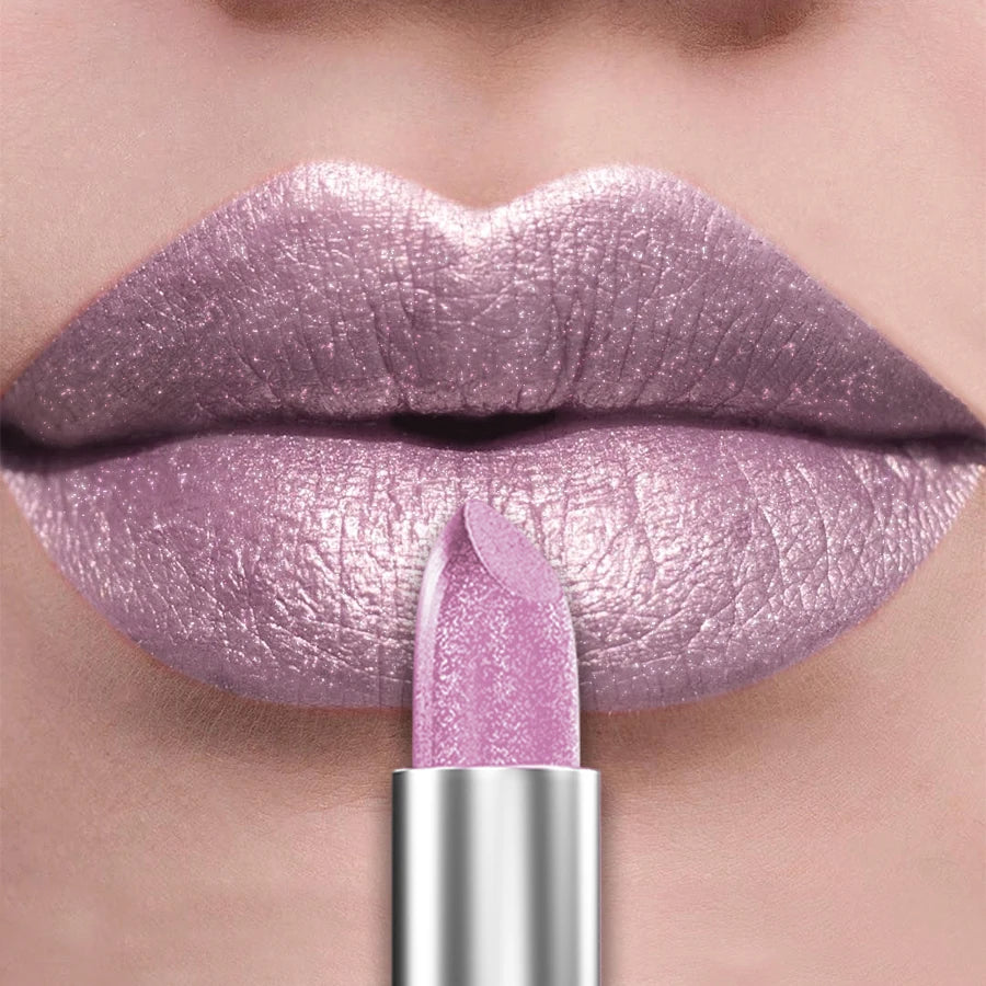 Labial metálico KAFURUX: 21 tonos brillantes y brillo duradero