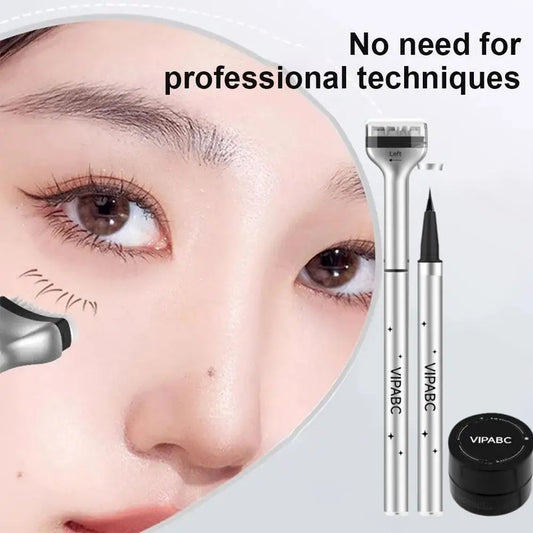 LuxuryGlow 2-in-1 Reusable Eyelash Ink Seal & Eyeliner Pen – Fast-Dry, Natural Look