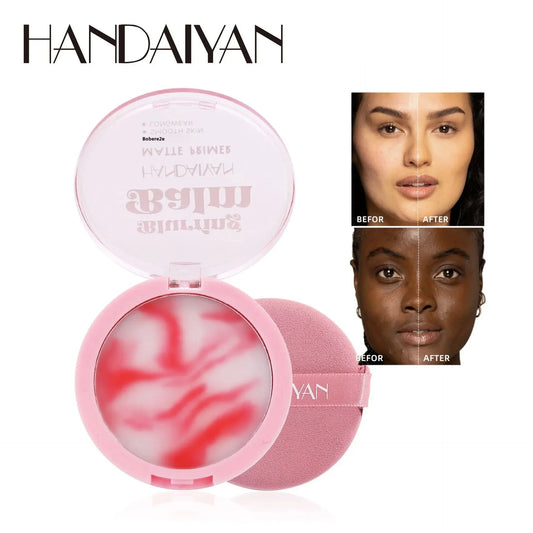 Corrector mate a prueba de agua LuxuryGlow: control de grasa, iluminador y acabado sin polvo