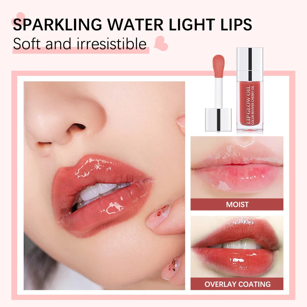 Bálsamo labial hidratante ibcccndc con aceite y brillo labial – Bálsamo labial hidratante y voluminizador con semillas de cereza