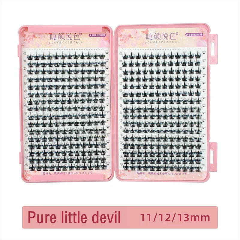 Miz Barn 32 Rows Eyelash Extensions – DIY & Professional, Soft Synthetic Lashes