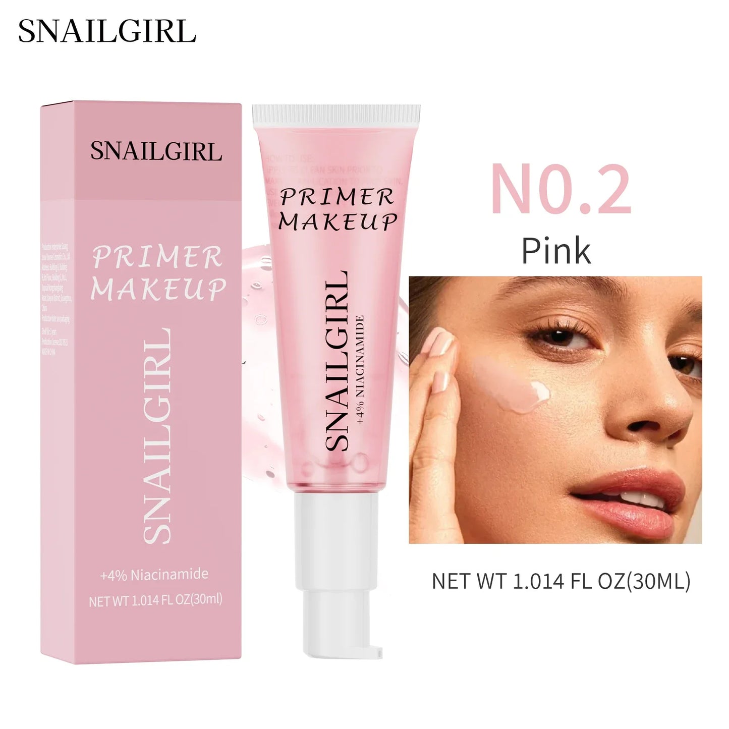 Prebase hidratante facial LUXURYTO Power Grip de 24 ml: minimiza los poros, suaviza y es una base de maquillaje de larga duración.