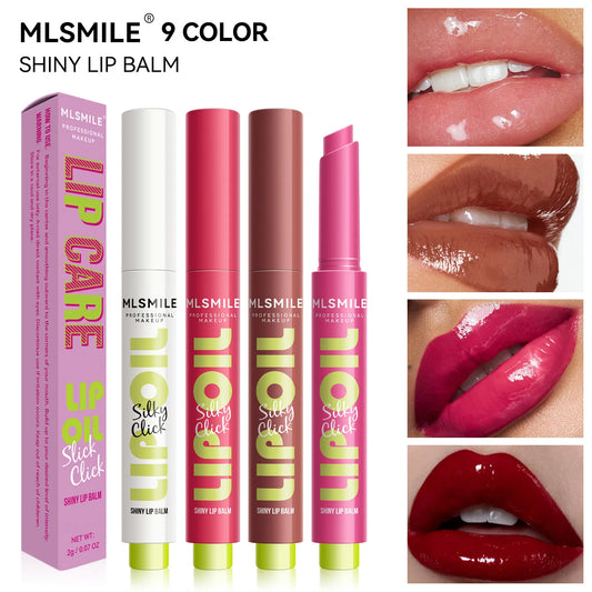 Brillo labial hidratante MLSMILE Silky Click: multicolor, alto brillo y larga duración
