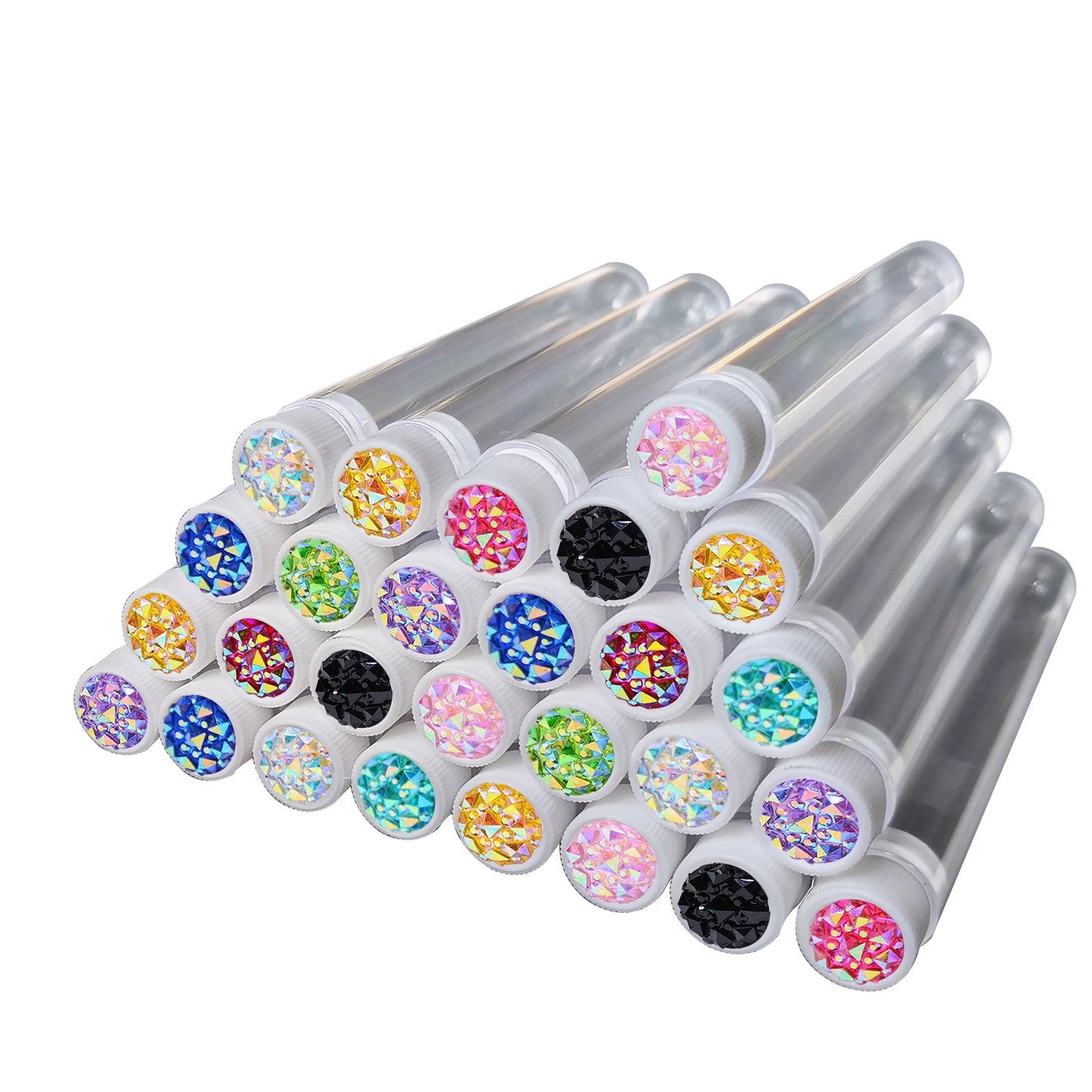FOEONCO 50PCS Disposable Eyelash Brushes with Tubes – Mascara Wands & Spoolies