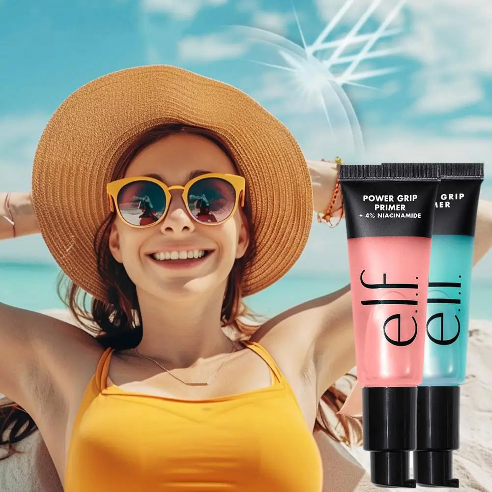 Gel prebase refinador de poros LuxuryGlow: prebase de maquillaje hidratante con protección solar