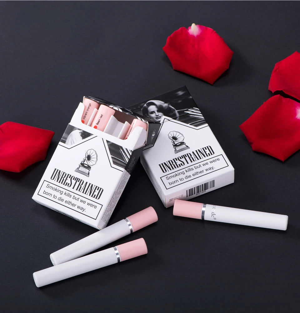 ibcccndc - Set de labiales mate de 4 colores: brillo labial resistente al agua y de larga duración