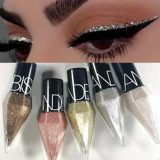 SAKSRAAR Diamond Glitter Eyeliner & Eyeshadow – Waterproof, Shimmer, Long-Lasting (2.5g)
