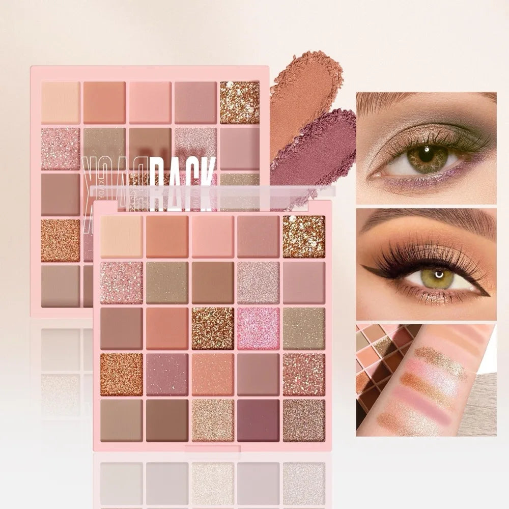 لوحة ظلال العيون جوجو دريم، ٢٥ لونًا | ألوان مطفية، لامعة، وبراقة