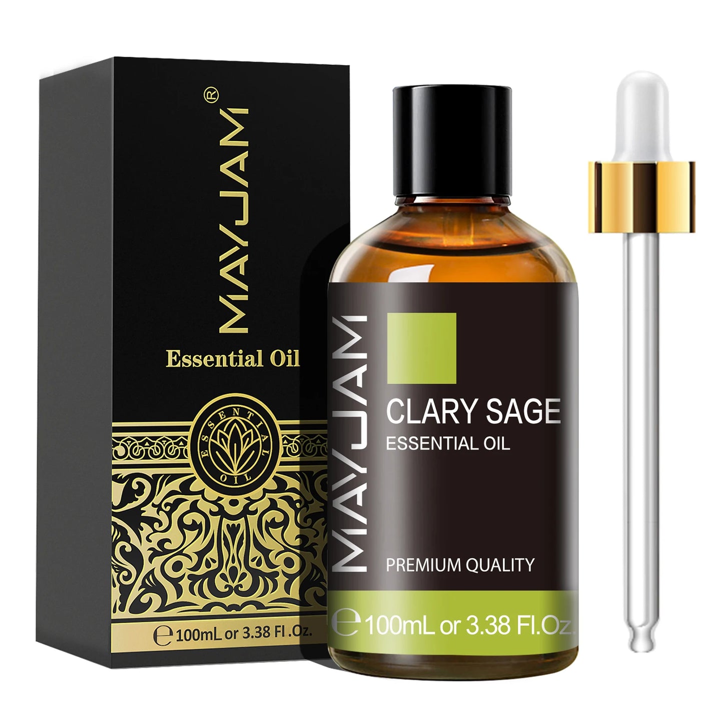 Aceite esencial puro MAYJAM 100 ml: aceite de aromaterapia con gotero para humidificadores, velas y difusores