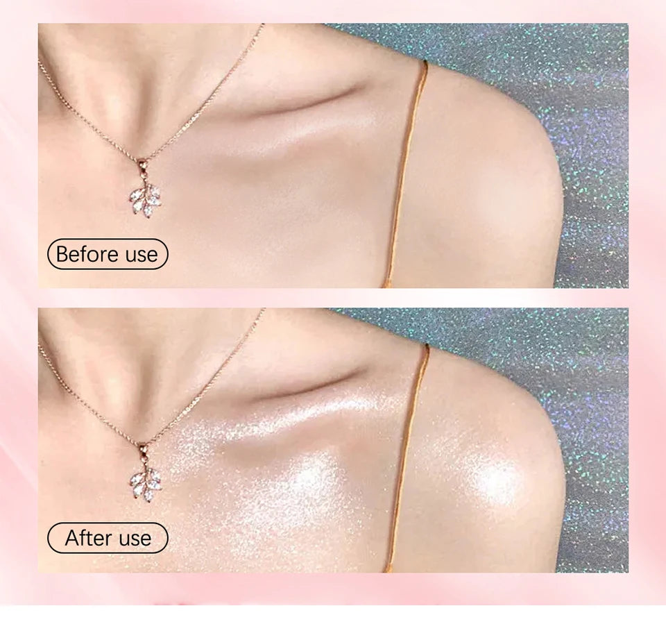 بودرة هايلايتر لاكيرين فيري جلو ثلاثية الألوان - وردي، ذهبي، برونزي لامع