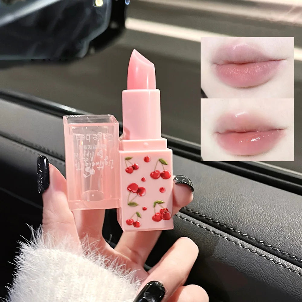 Gege Bear Cherry Lip Balm & Lip Oil Duo – Deep Hydration & Winter Care by Gege Bear