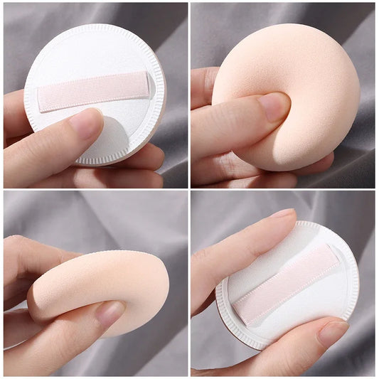 LuxuryGlow 3-Piece Soft Makeup Puff Set – Wet & Dry Dual-Use Cosmetic Sponges
