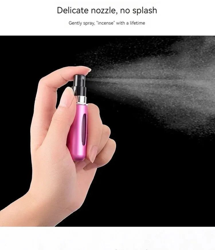 LuxuryGlow 5ml Refillable Perfume Spray Bottle – Bottom Fill & Travel-Friendly