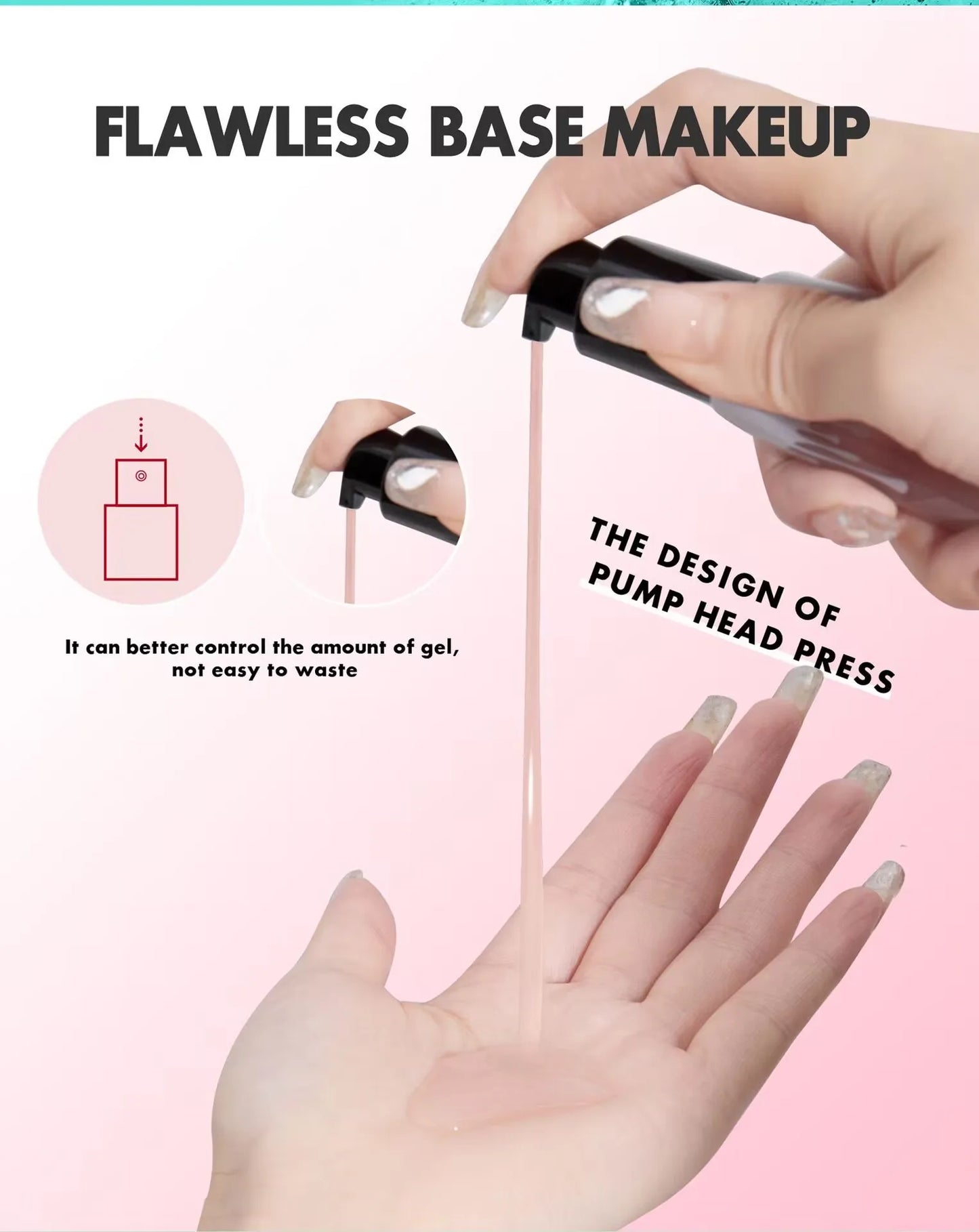 Prebase hidratante facial LUXURYTO Power Grip de 24 ml: minimiza los poros, suaviza y es una base de maquillaje de larga duración.