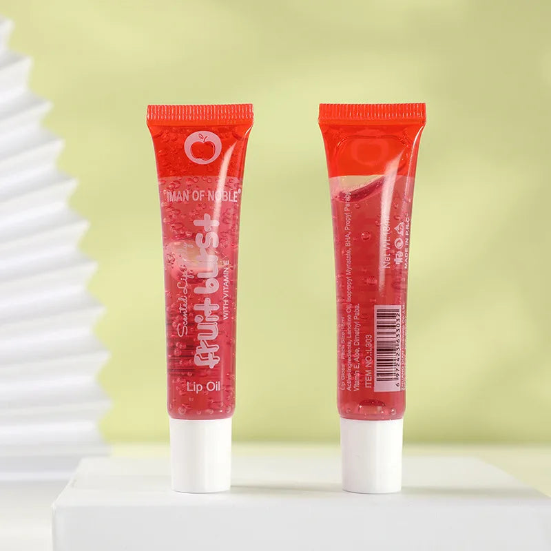 Glory Carrot 6-Piece Fruity Lip Gloss Set – Hydrating & Glossy Lip Gel for Moisturized, Shiny Lips