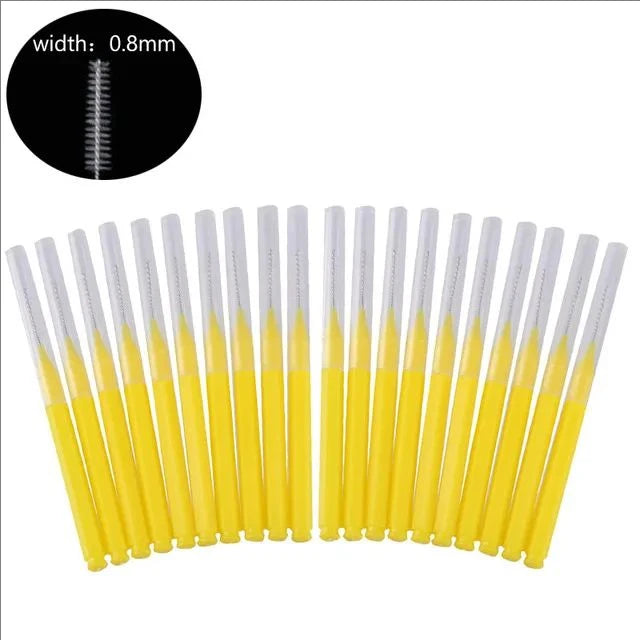 JPNPL 20 minicepillos para cejas y pestañas: aplicadores desechables, flexibles y multiusos