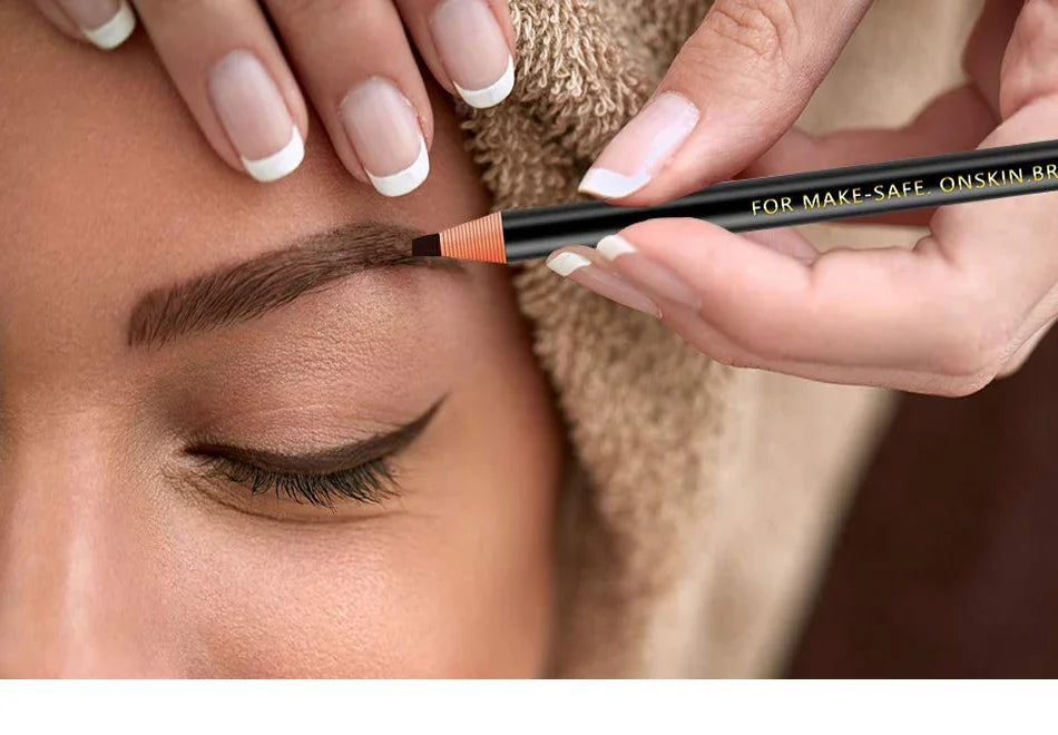 LuxuryGlow 5pcs Professional Microblading Eyebrow Pencil Set — Waterproof & Long-Lasting