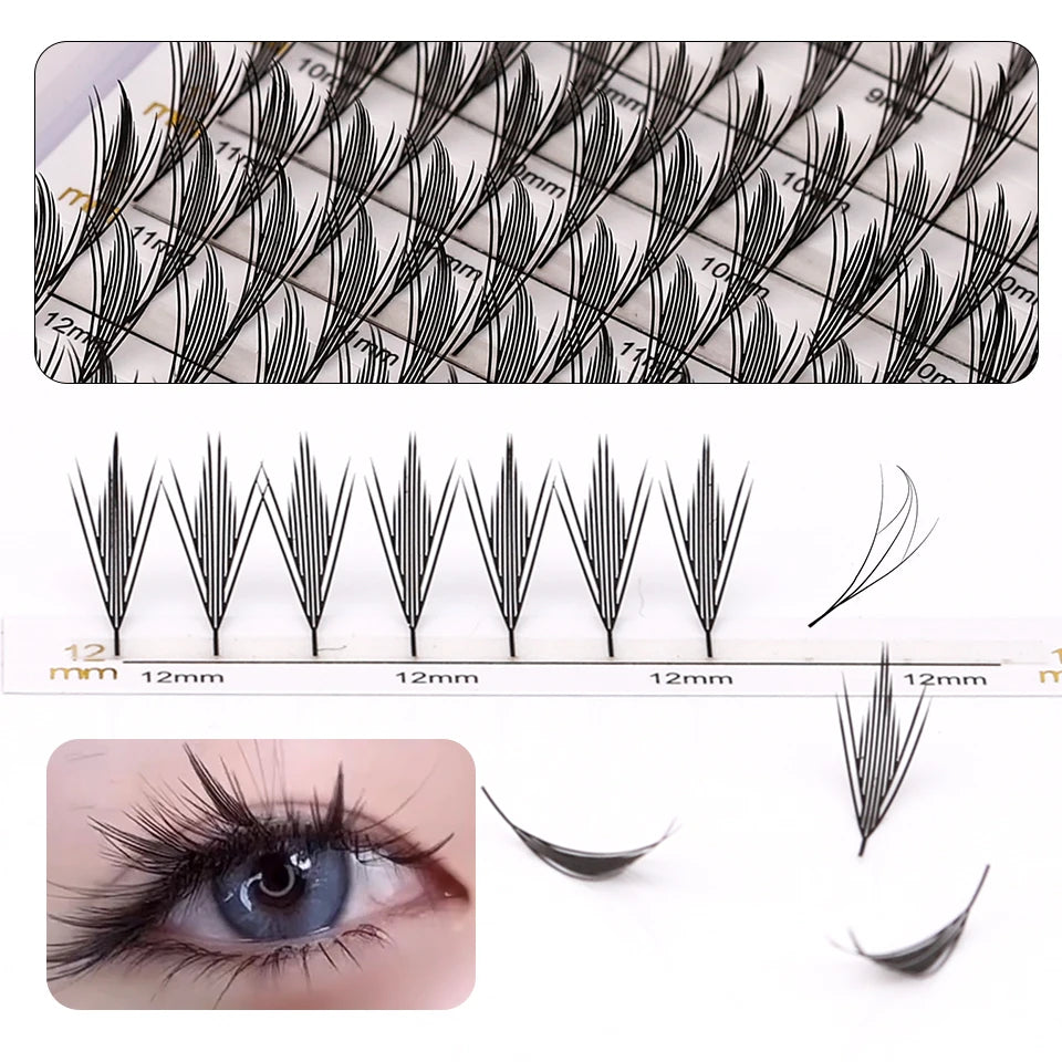 lashrujade Premade Volume Fan Lashes – Soft Faux Mink, Natural Look for Salon & DIY Use