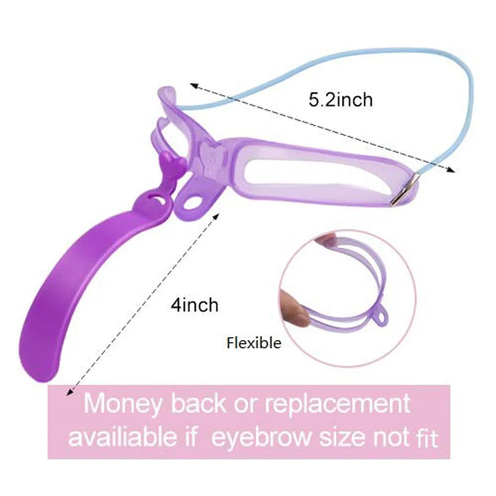 LuxuryGlow 8-in-1 Eyebrow Shaping Stencil Kit – Reusable Brow Shaper for Perfect Definition