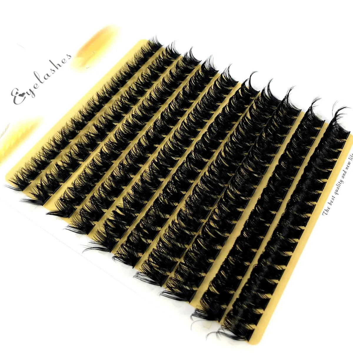 رموش HBZGTLAD 200 مجموعة متنوعة من الحجم - مراوح جاهزة من 10D إلى 80D