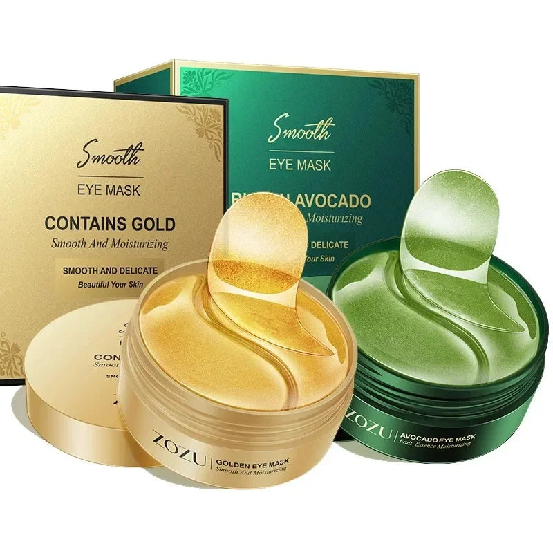 SAKSRAAR Avocado & Gold Eye Mask – Anti-Wrinkle, Dark Circle & Puffiness Treatment (60/120 PCS)